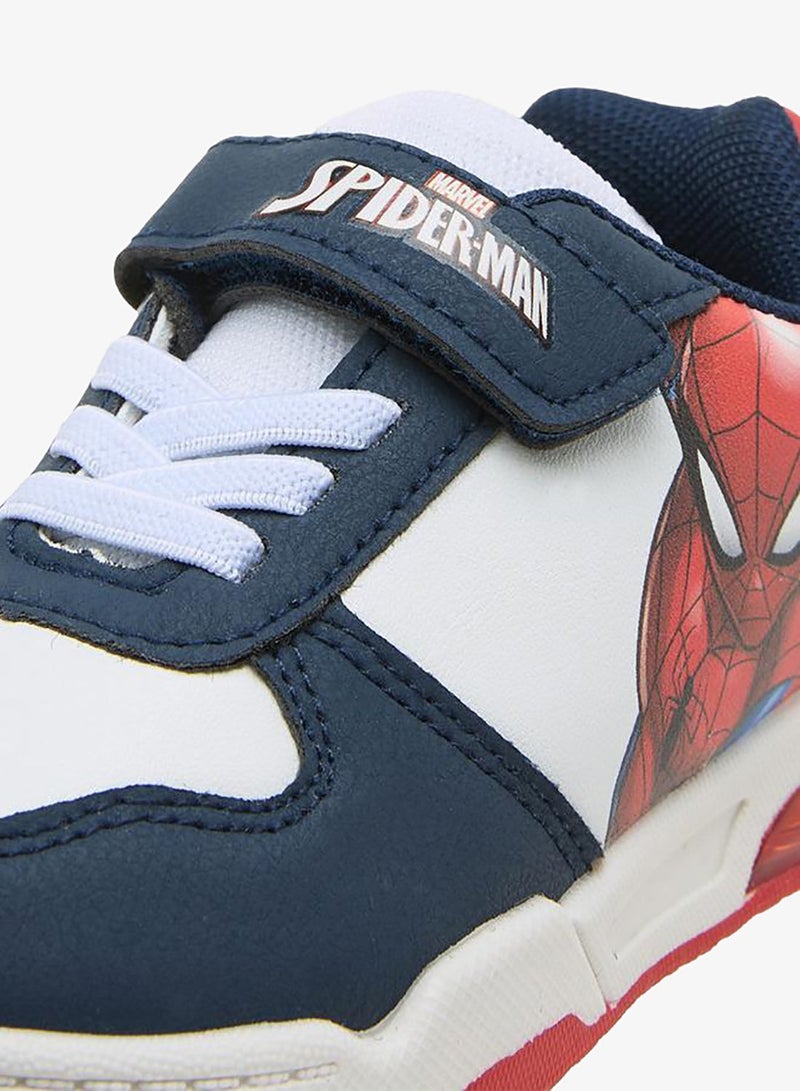 MARVEL Boys Spider-Man Print Hook & Loop Sneakers - Image 4
